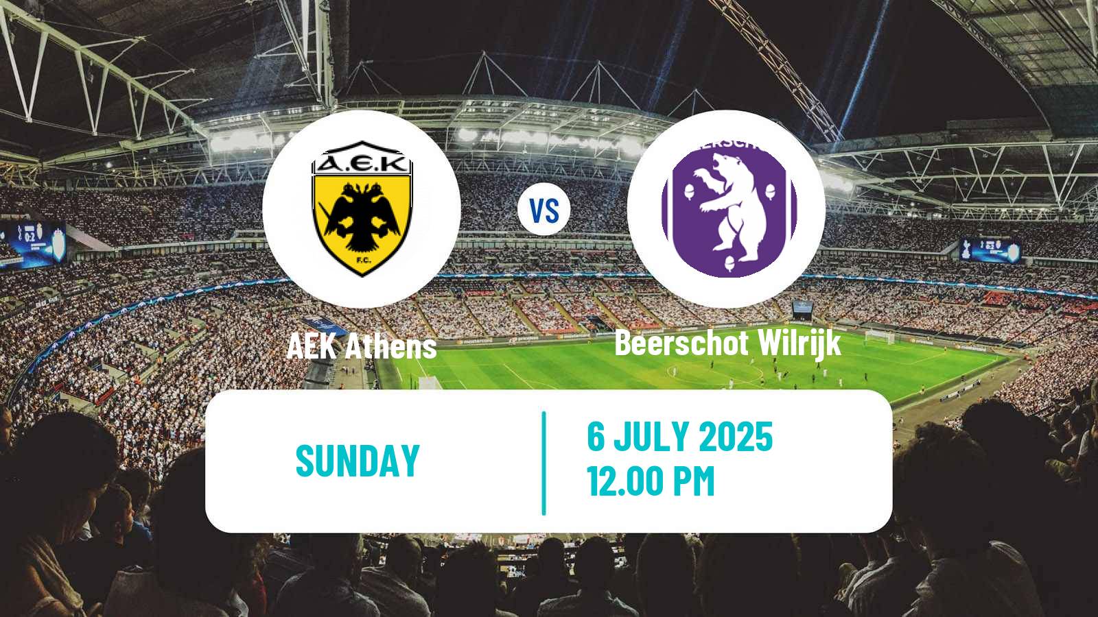 Soccer Club Friendly AEK Athens - Beerschot Wilrijk