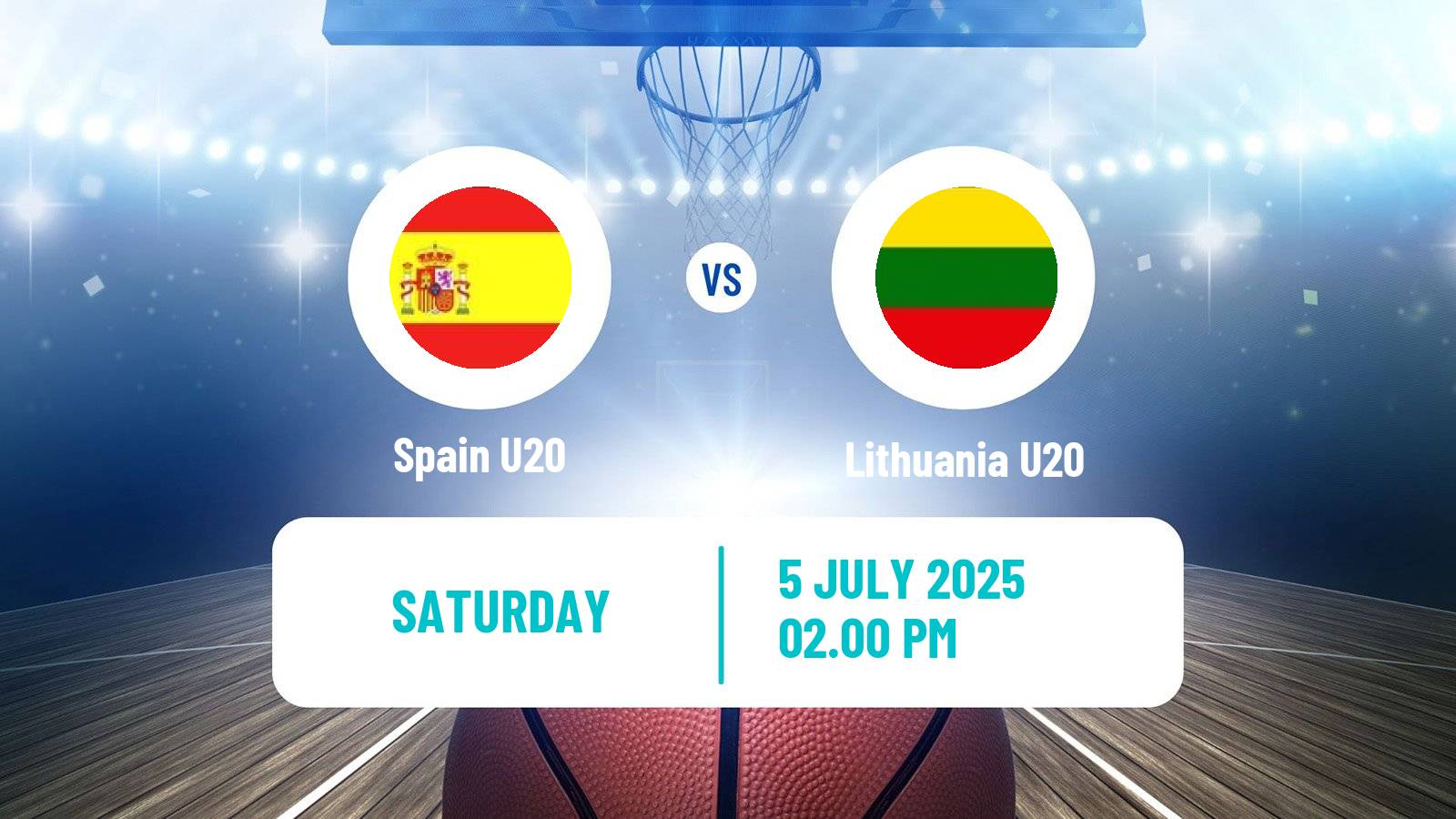 Basketball Friendly International Basketball Spain U20 - Lithuania U20