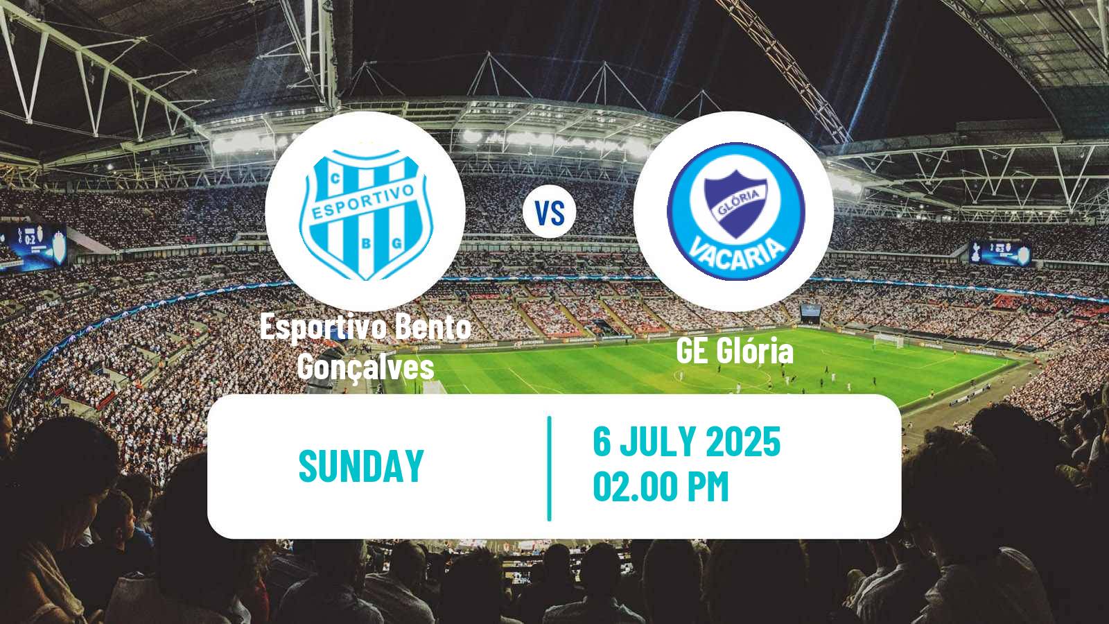 Soccer Brazilian Campeonato Gaucho 2 Esportivo Bento Gonçalves - GE Glória