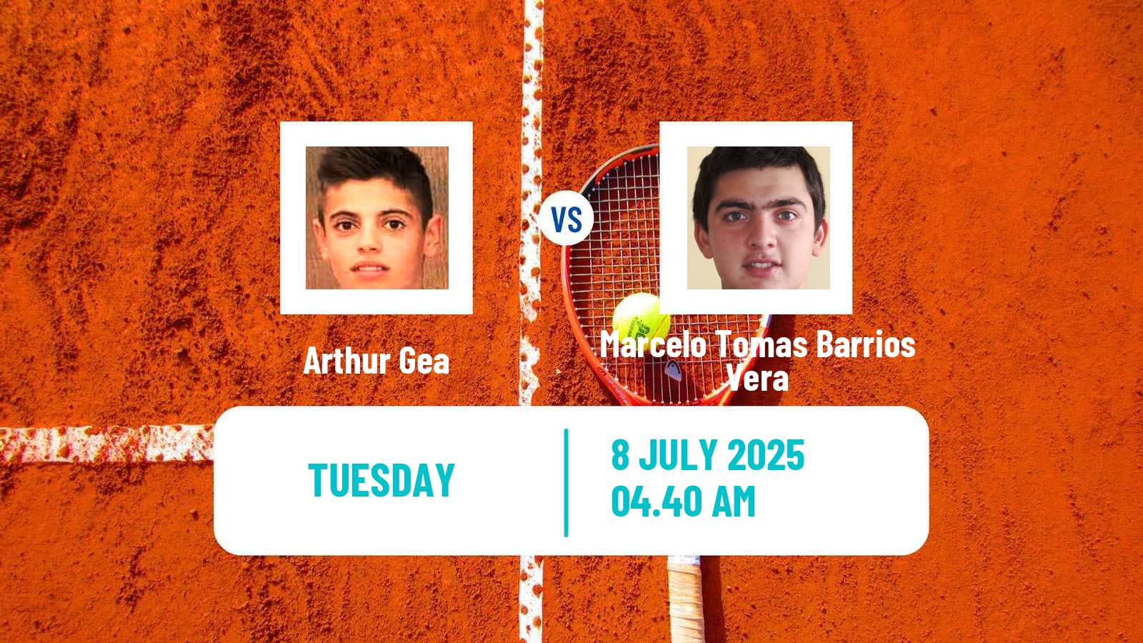 Tennis Trieste Challenger Men Arthur Gea - Marcelo Tomas Barrios Vera