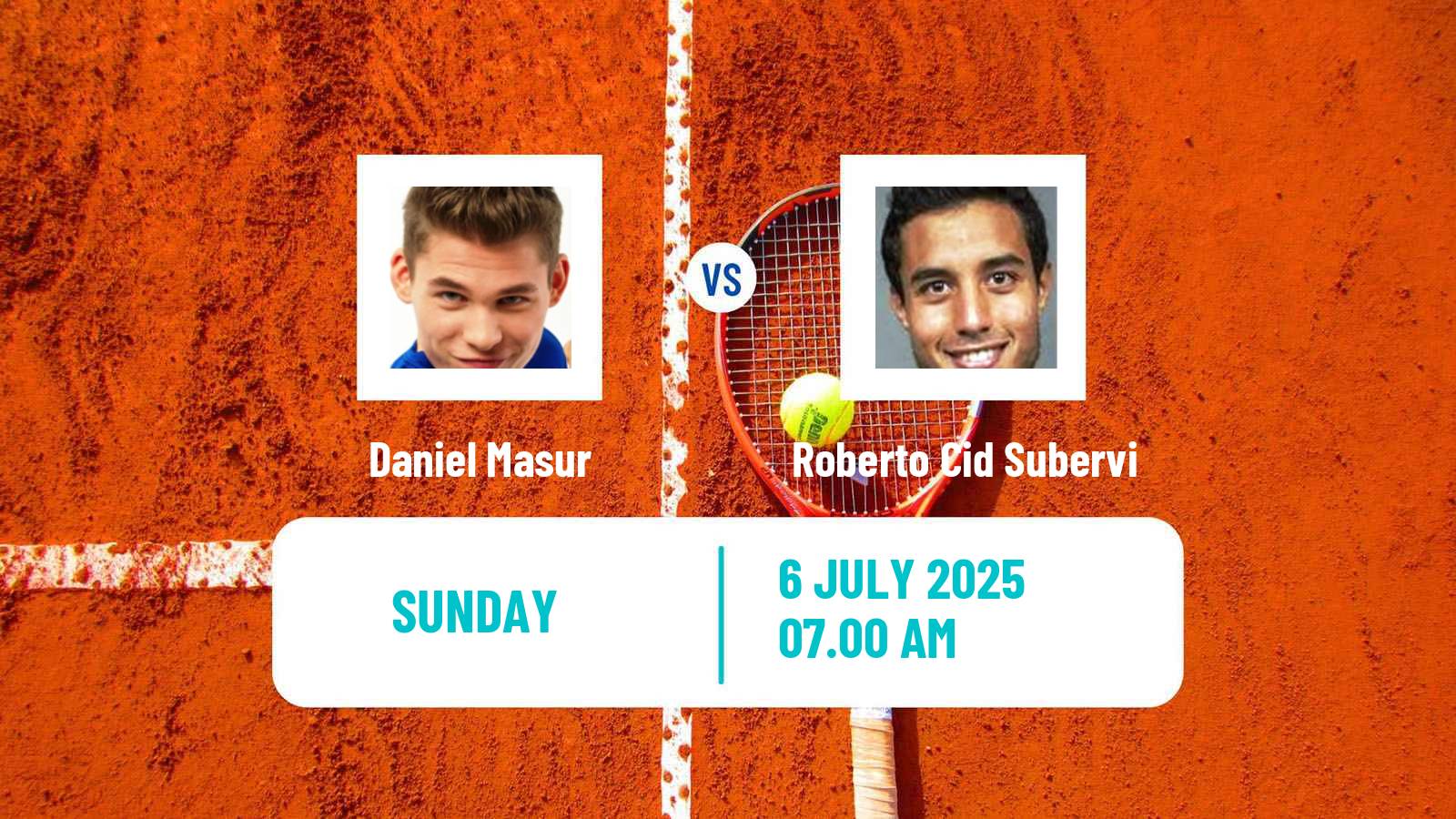 Tennis Braunschweig Challenger Men Daniel Masur - Roberto Cid Subervi