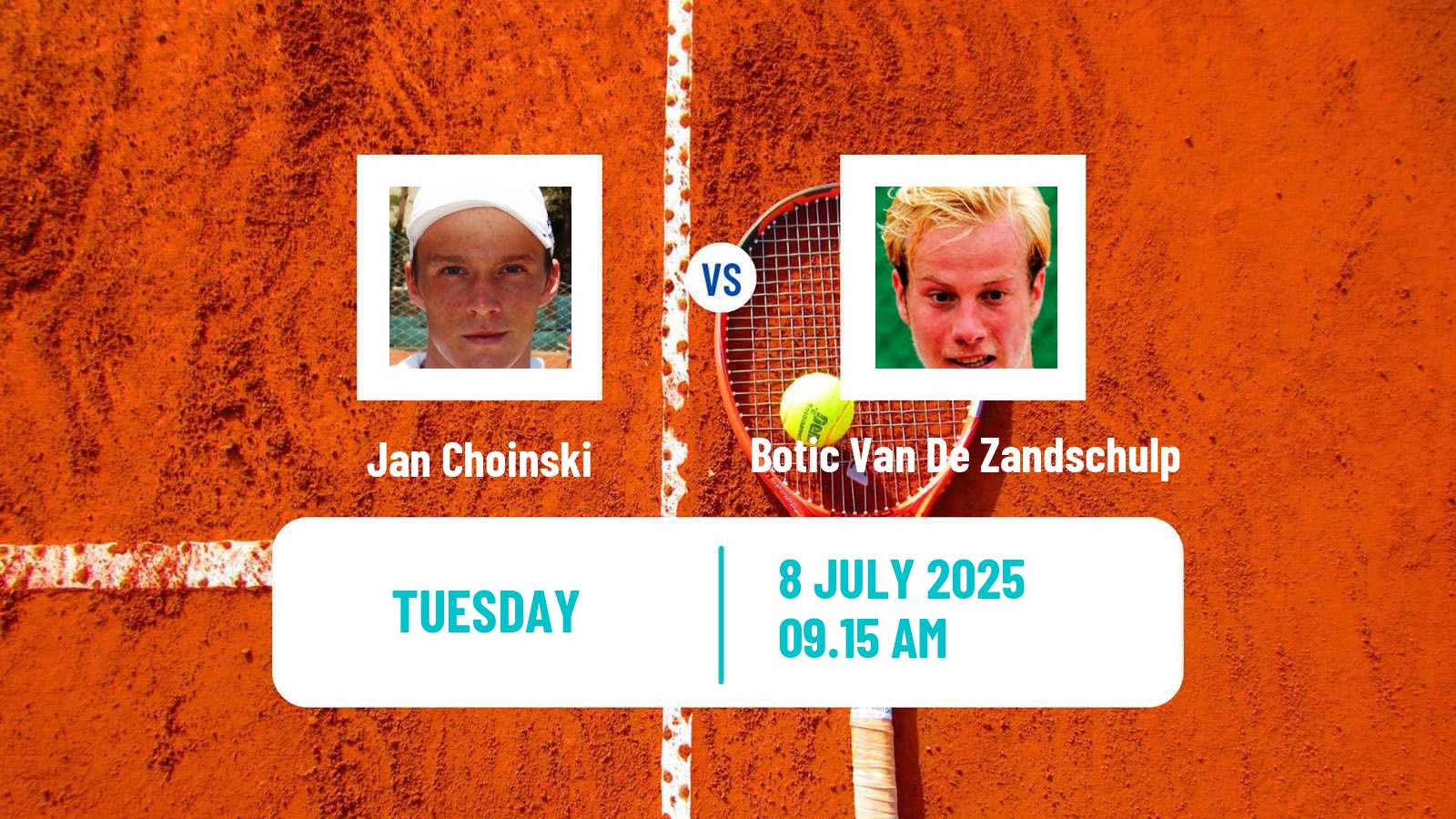 Tennis Braunschweig Challenger Men Jan Choinski - Botic Van De Zandschulp