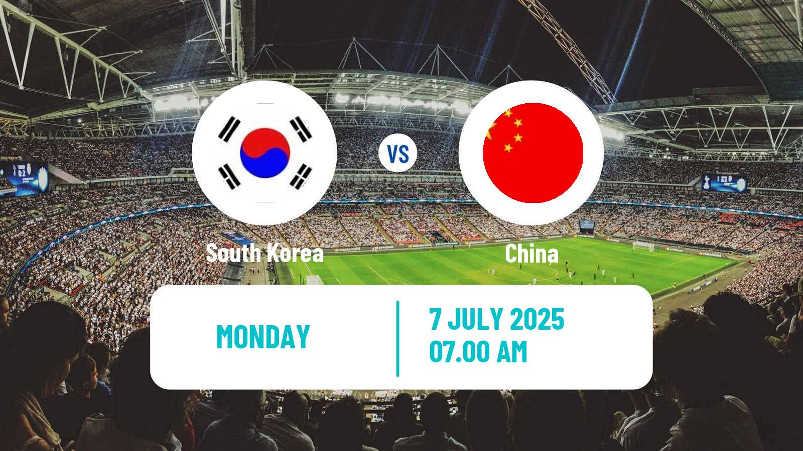 Soccer EAFF E-1 South Korea - China