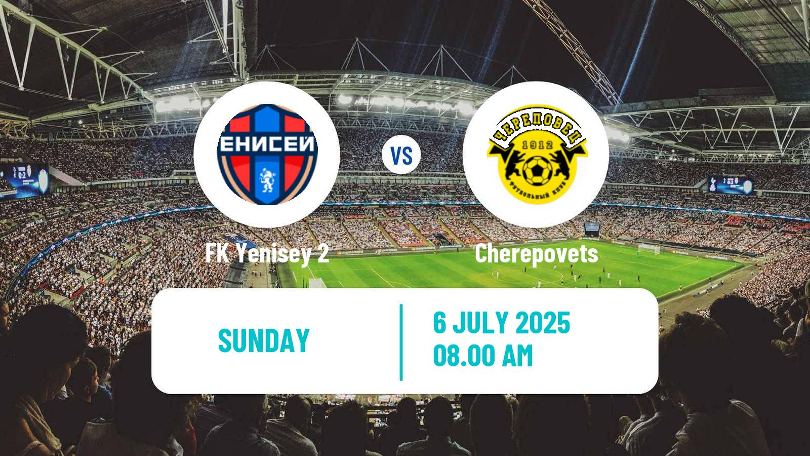 Soccer FNL 2 Division B Group 2 Yenisey 2 - Cherepovets