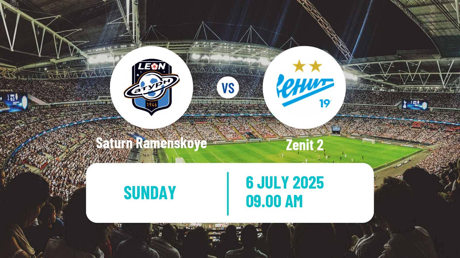 Soccer FNL 2 Division B Group 2 Saturn Ramenskoye - Zenit 2