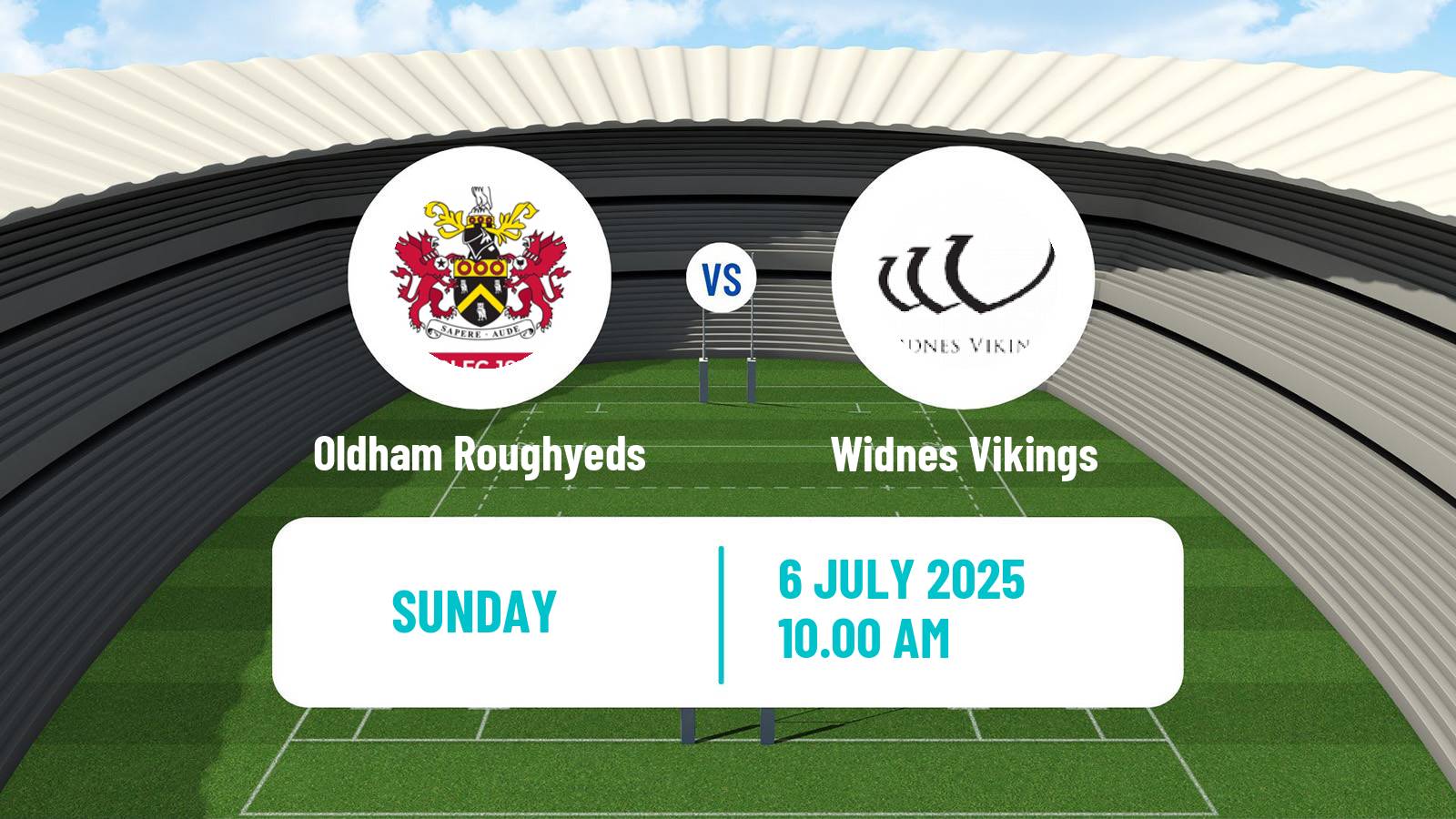 Rugby league English Championship Rugby League Oldham Roughyeds - Widnes Vikings
