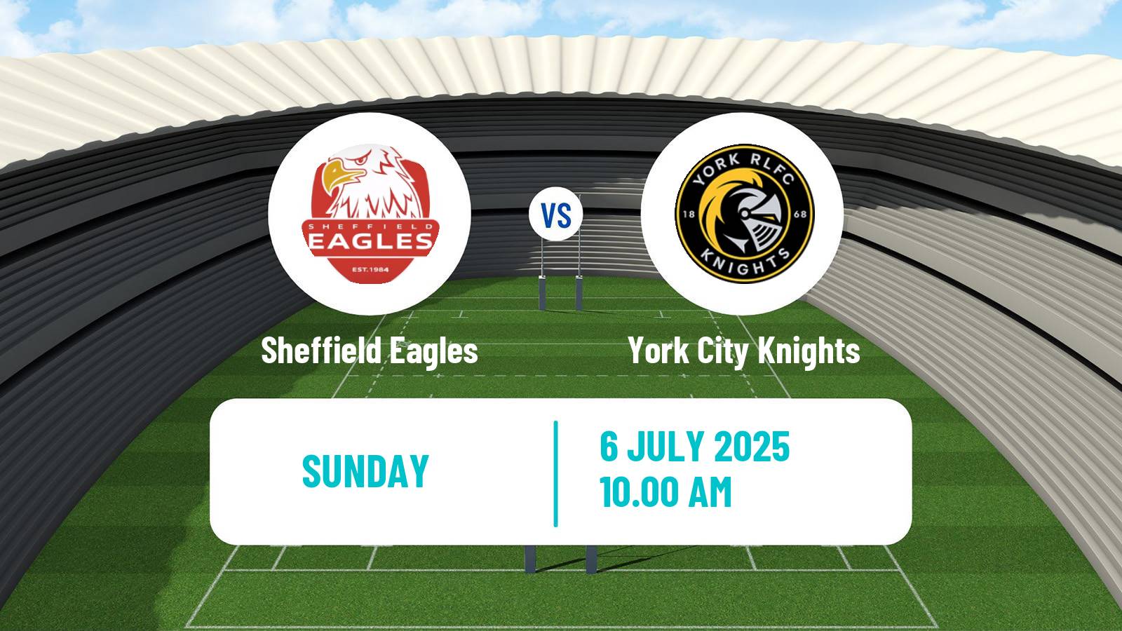 Rugby league English Championship Rugby League Sheffield Eagles - York City Knights