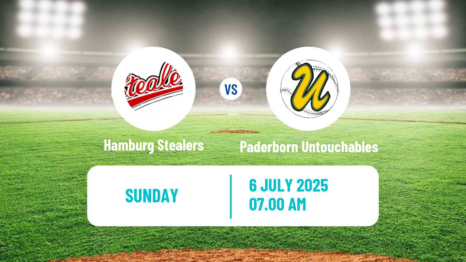 Baseball German Bundesliga North Baseball Hamburg Stealers - Paderborn Untouchables