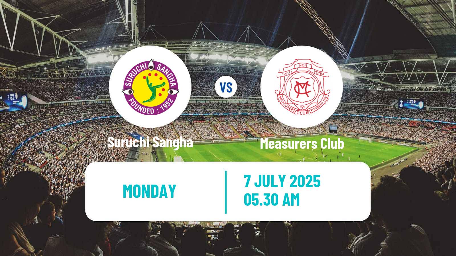 Soccer Calcutta Premier Division Suruchi Sangha - Measurers Club