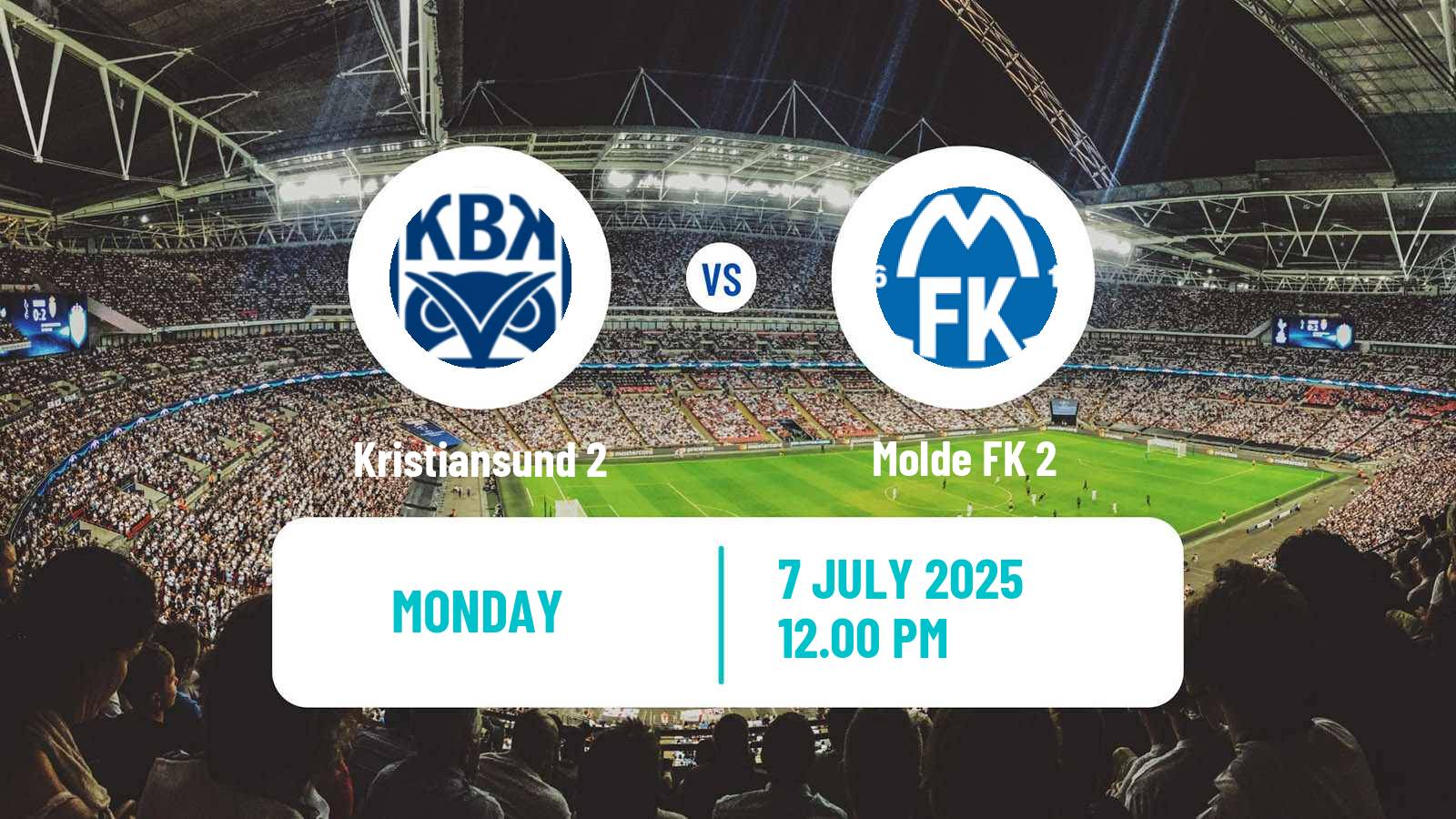 Soccer Norwegian Division 3 - Group 2 Kristiansund 2 - Molde 2