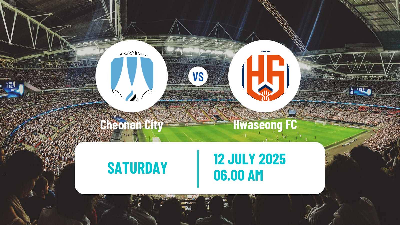 Soccer South Korean K-League 2 Cheonan City - Hwaseong