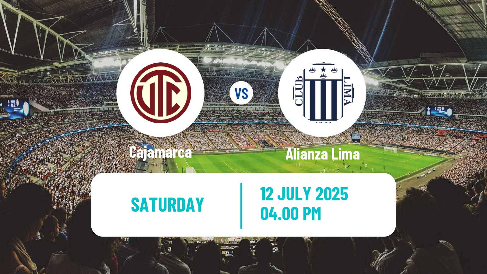 Soccer Peruvian Liga 1 Cajamarca - Alianza Lima