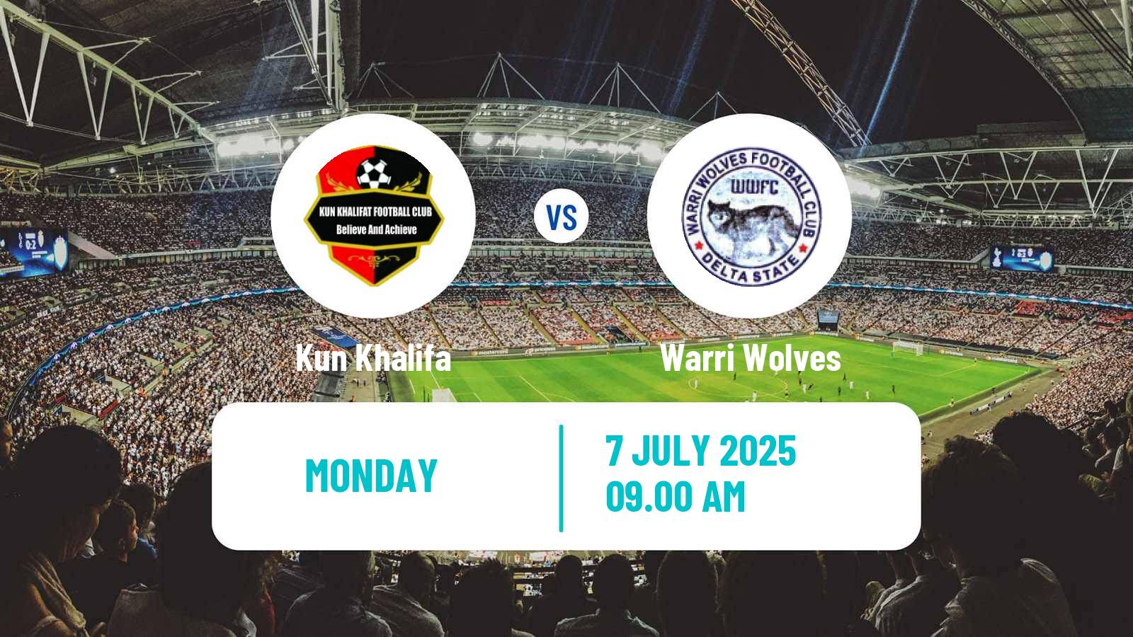 Soccer Nigerian National League Kun Khalifa - Warri Wolves