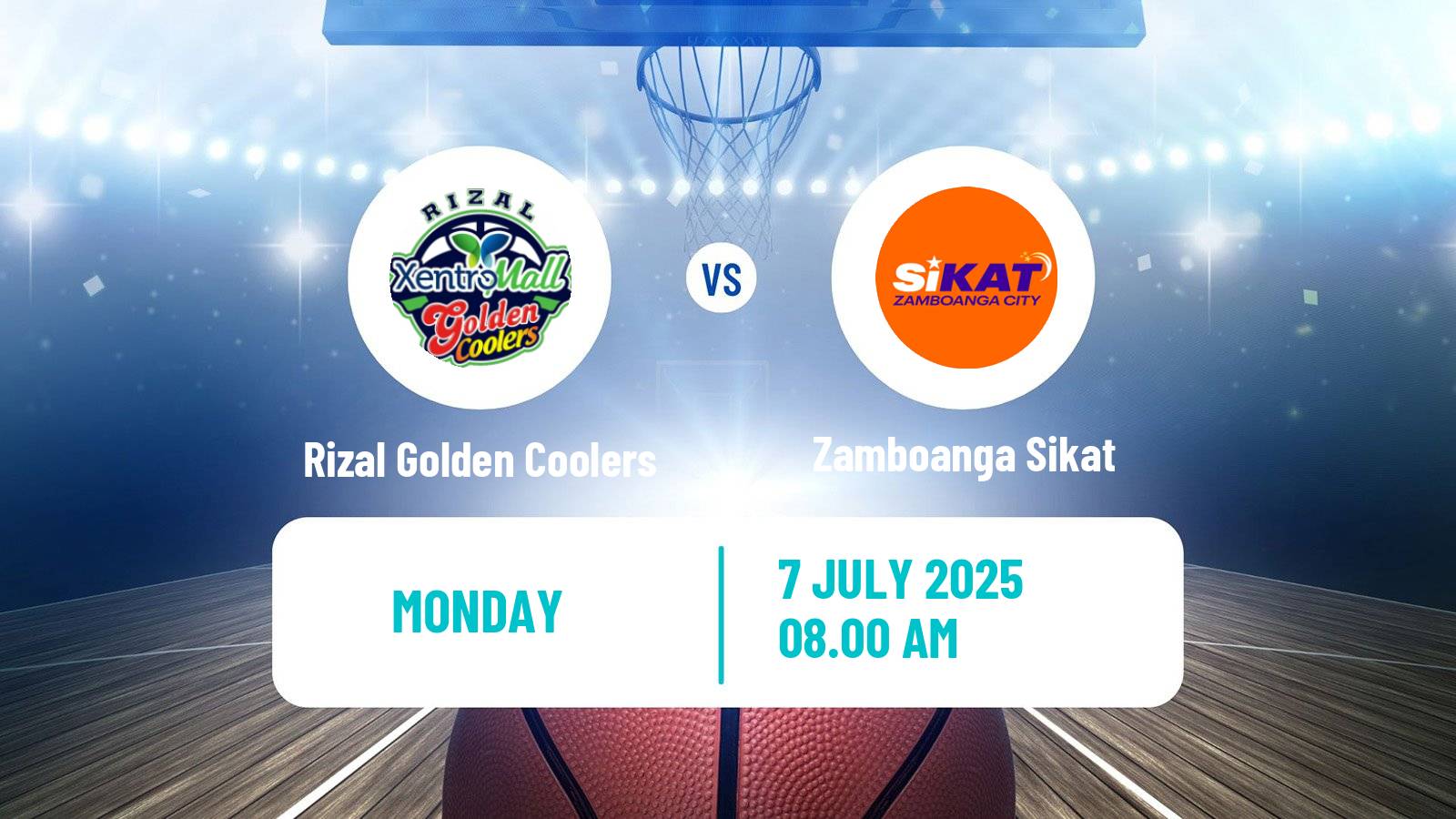 Basketball Philippines MBPL  Rizal Golden Coolers - Zamboanga Sikat