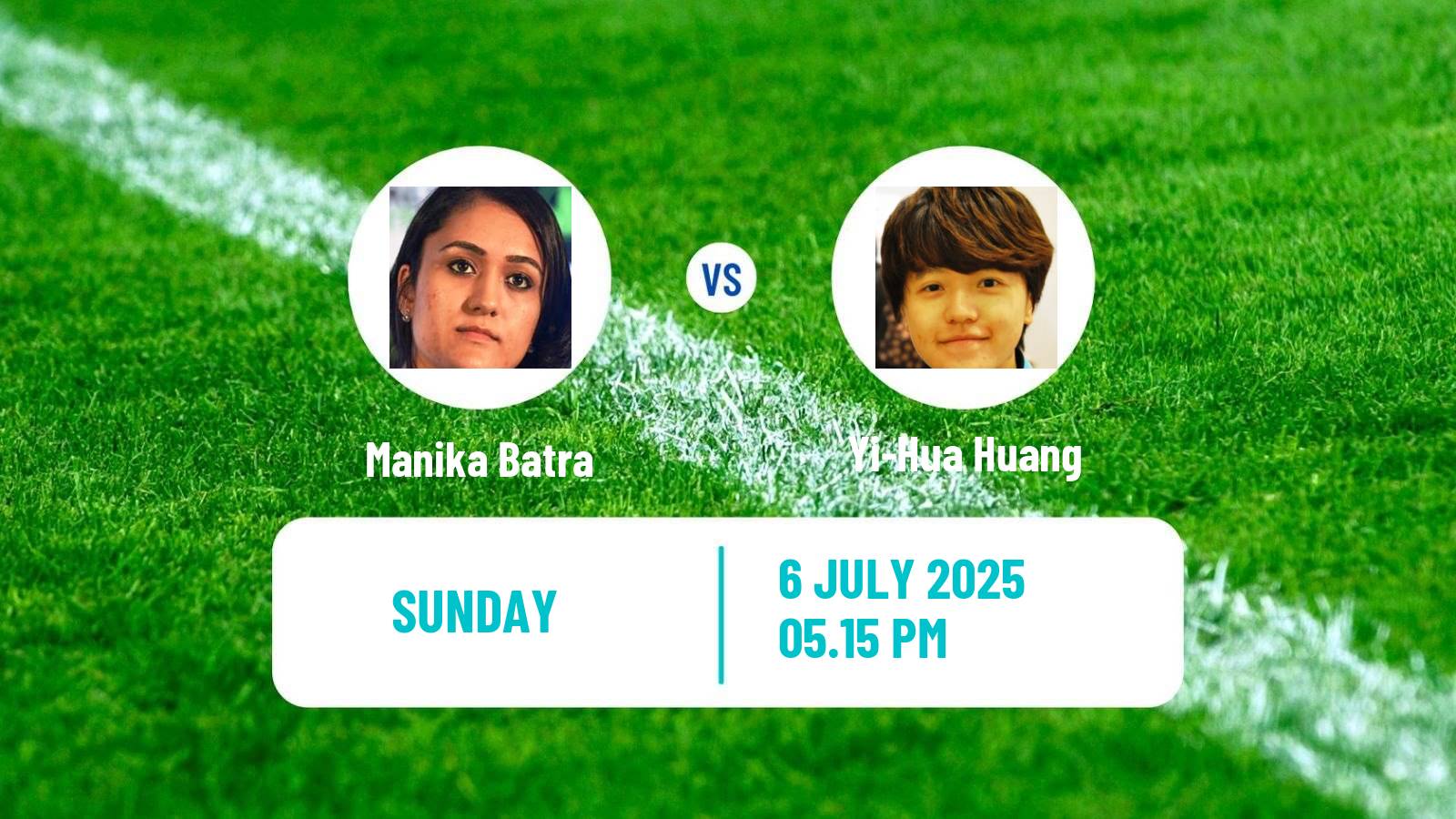 Table tennis United States Smash Women Manika Batra - Yi-Hua Huang
