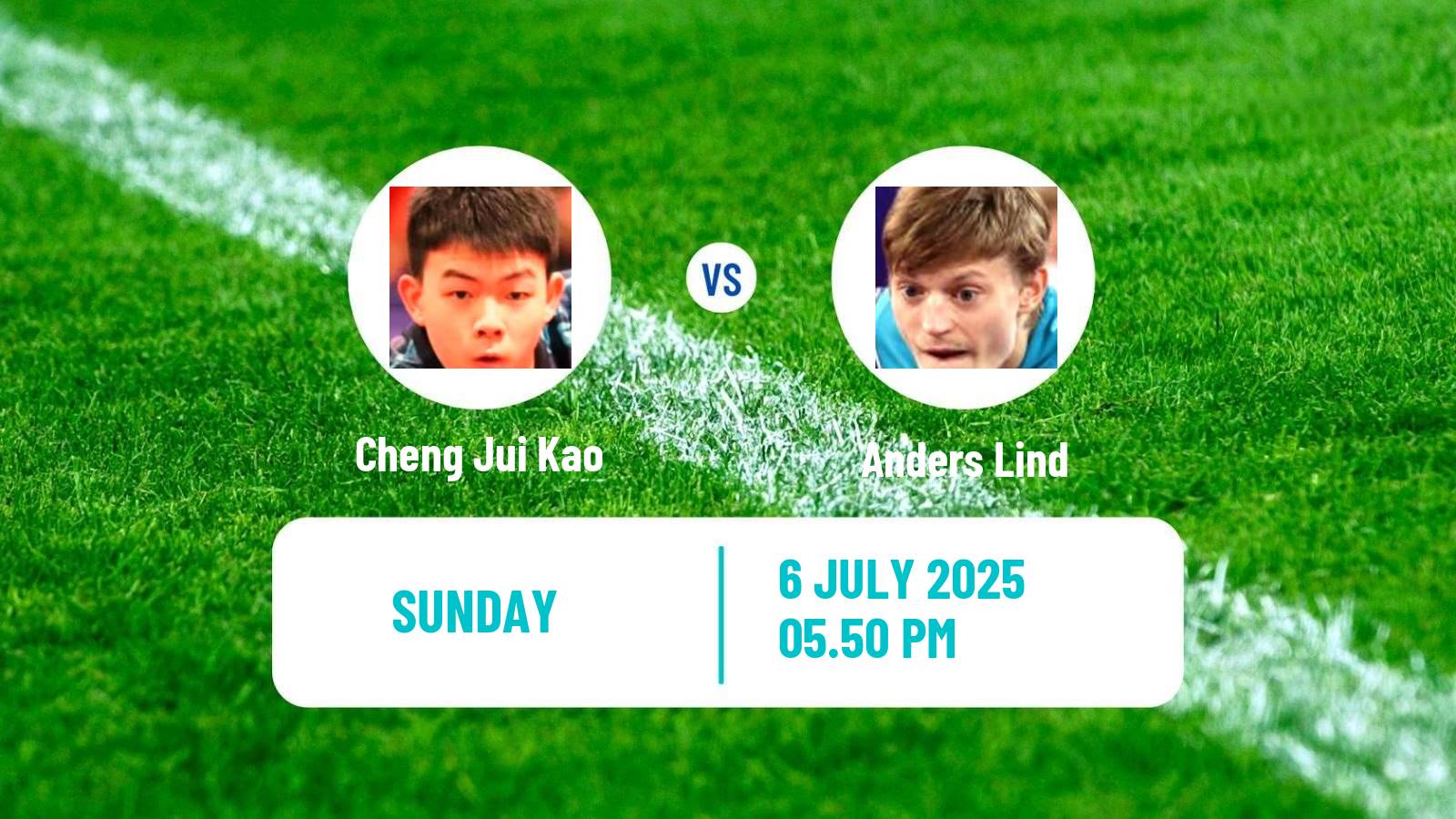 Table tennis United States Smash Men Cheng Jui Kao - Anders Lind