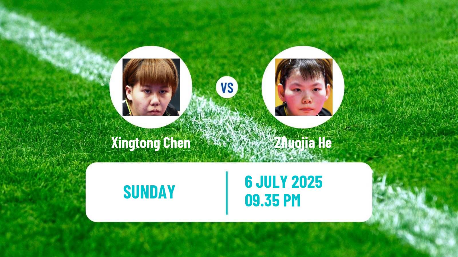 Table tennis United States Smash Women Xingtong Chen - Zhuojia He