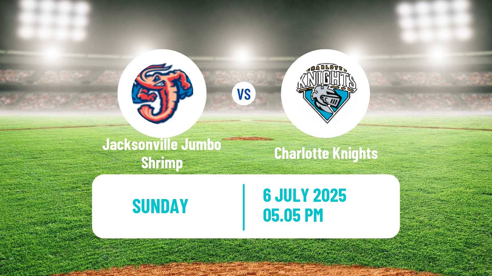 Baseball IL Jacksonville Jumbo Shrimp - Charlotte Knights