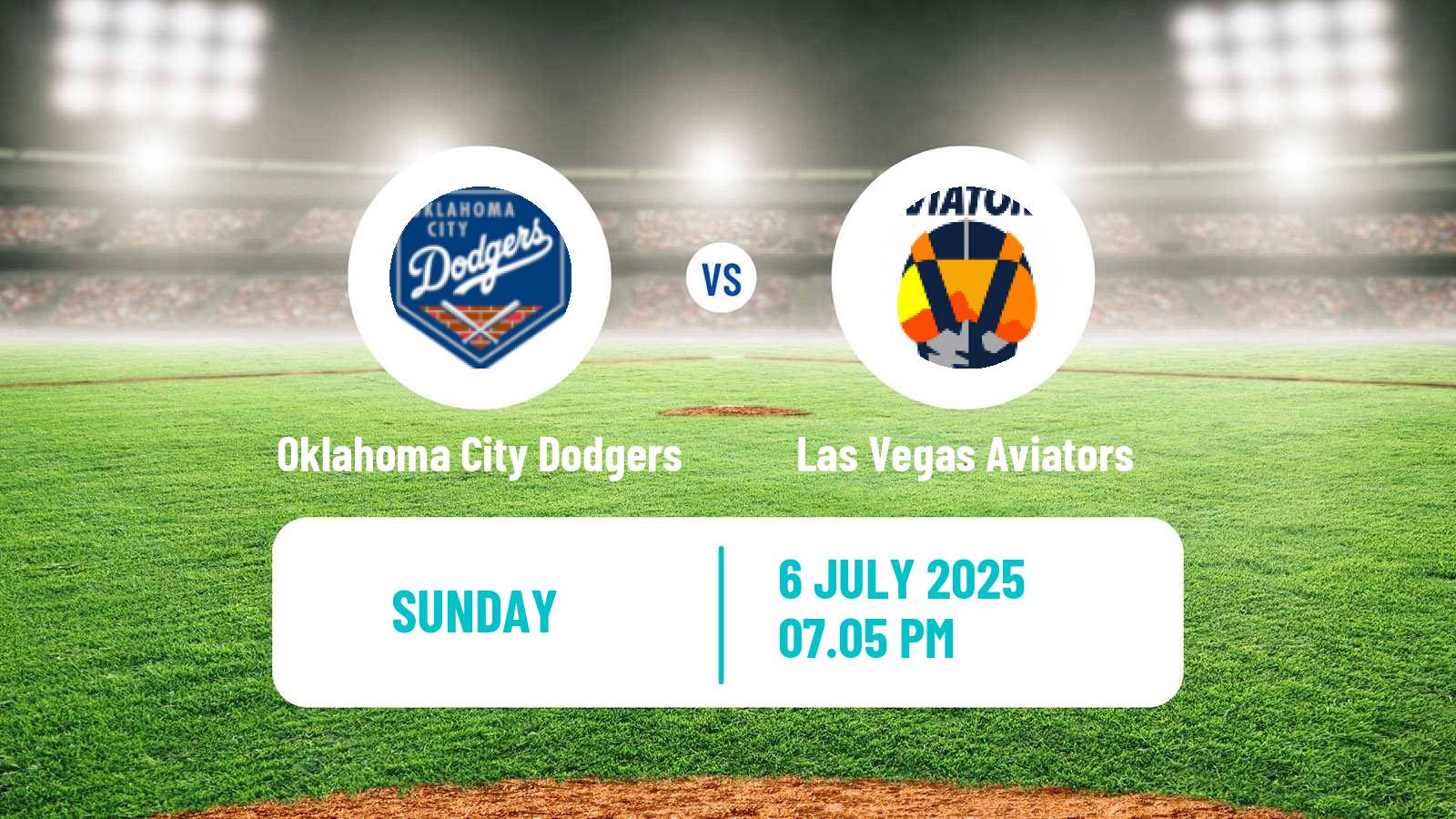 Baseball PCL Oklahoma City Dodgers - Las Vegas Aviators
