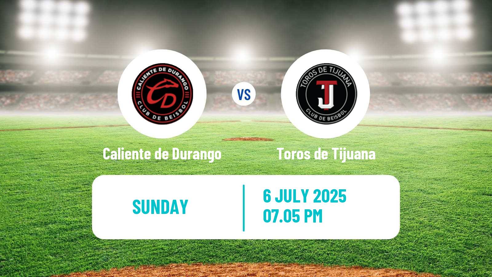 Baseball LMB Caliente de Durango - Toros de Tijuana