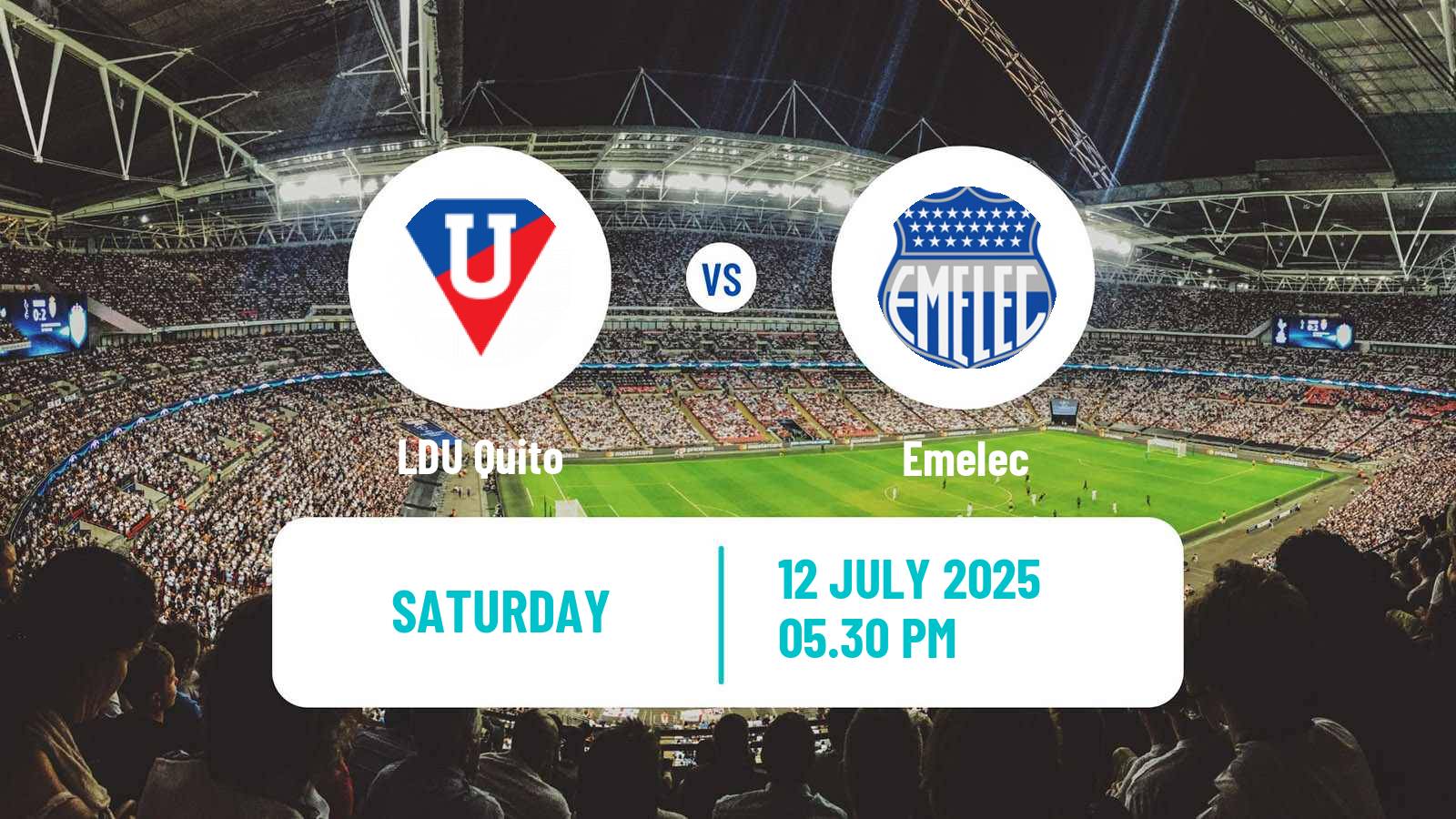 Soccer Ecuadorian Liga Pro LDU Quito - Emelec