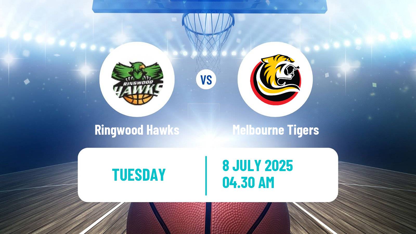 Basketball Australian NBL1 South Women Ringwood Hawks - Melbourne Tigers