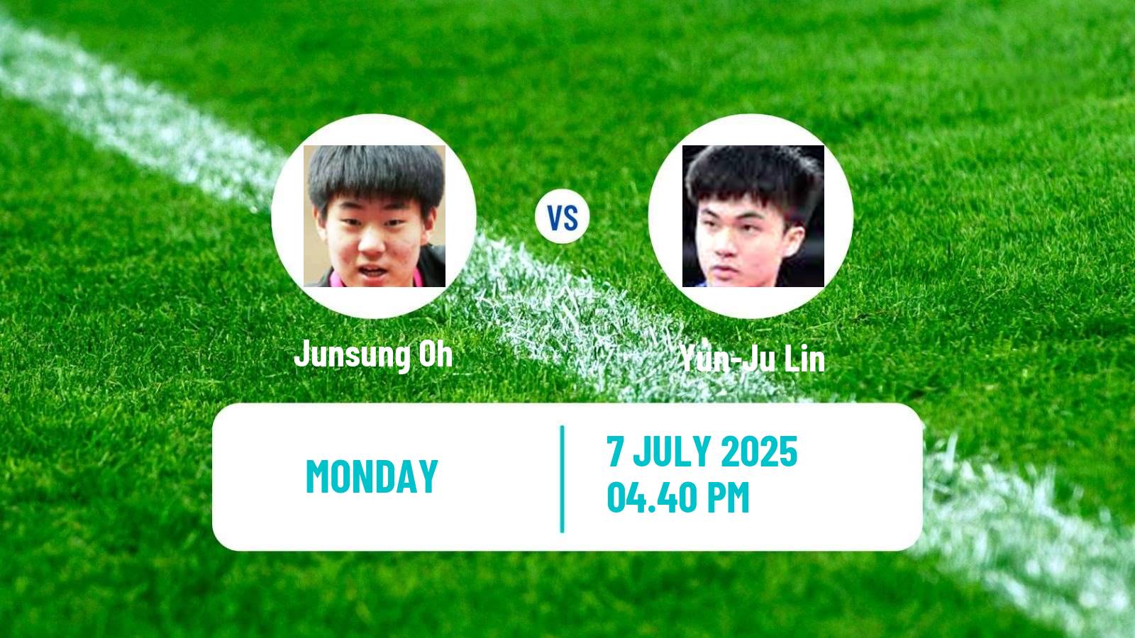Table tennis United States Smash Men Junsung Oh - Yun-Ju Lin