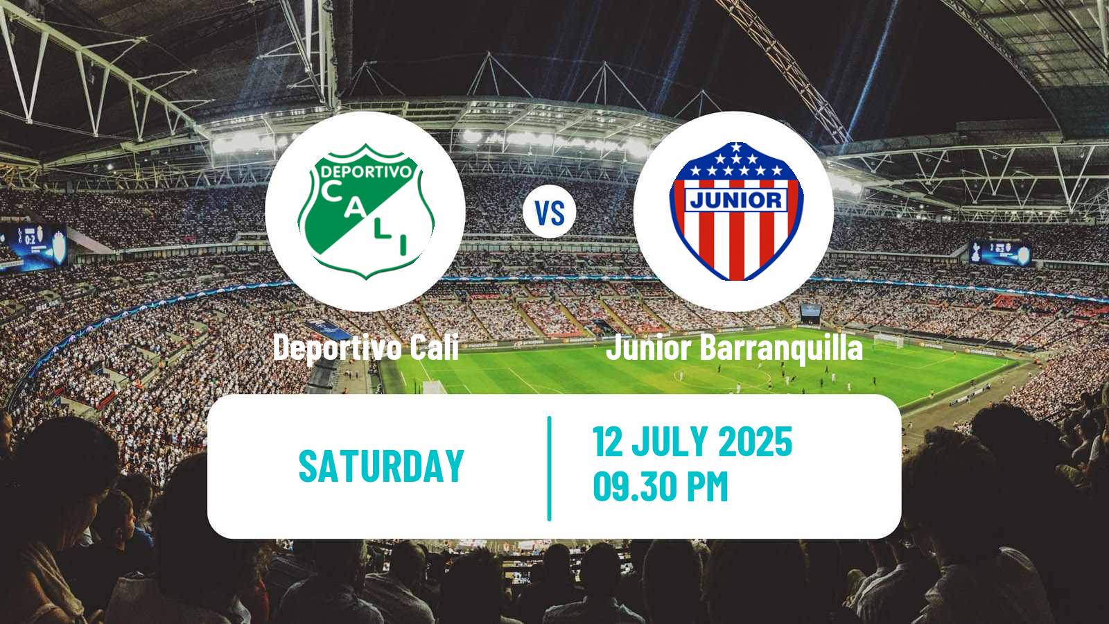 Soccer Colombian Primera A Deportivo Cali - Junior Barranquilla