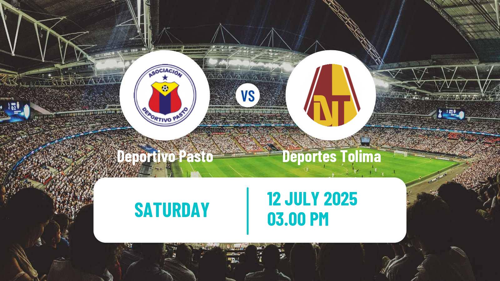 Soccer Colombian Primera A Deportivo Pasto - Deportes Tolima
