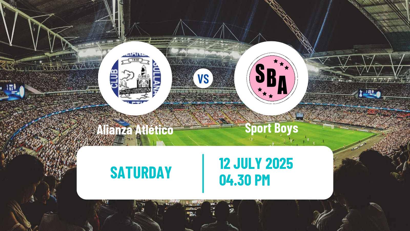 Soccer Peruvian Liga 1 Alianza Atlético - Sport Boys