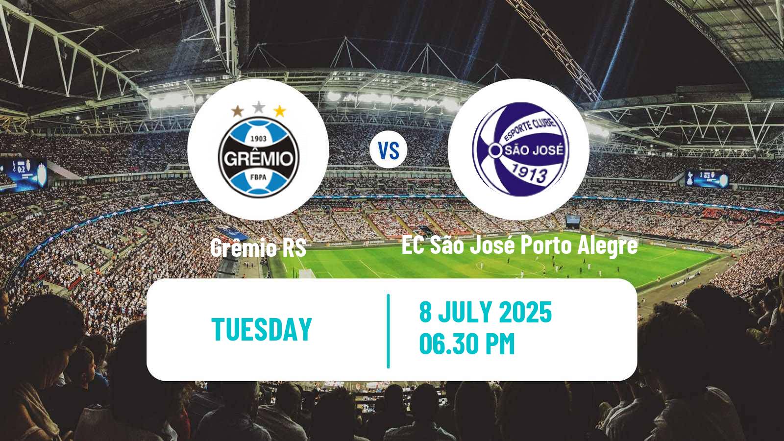 Soccer Brazilian Recopa Gaucho Grêmio - EC São José Porto Alegre