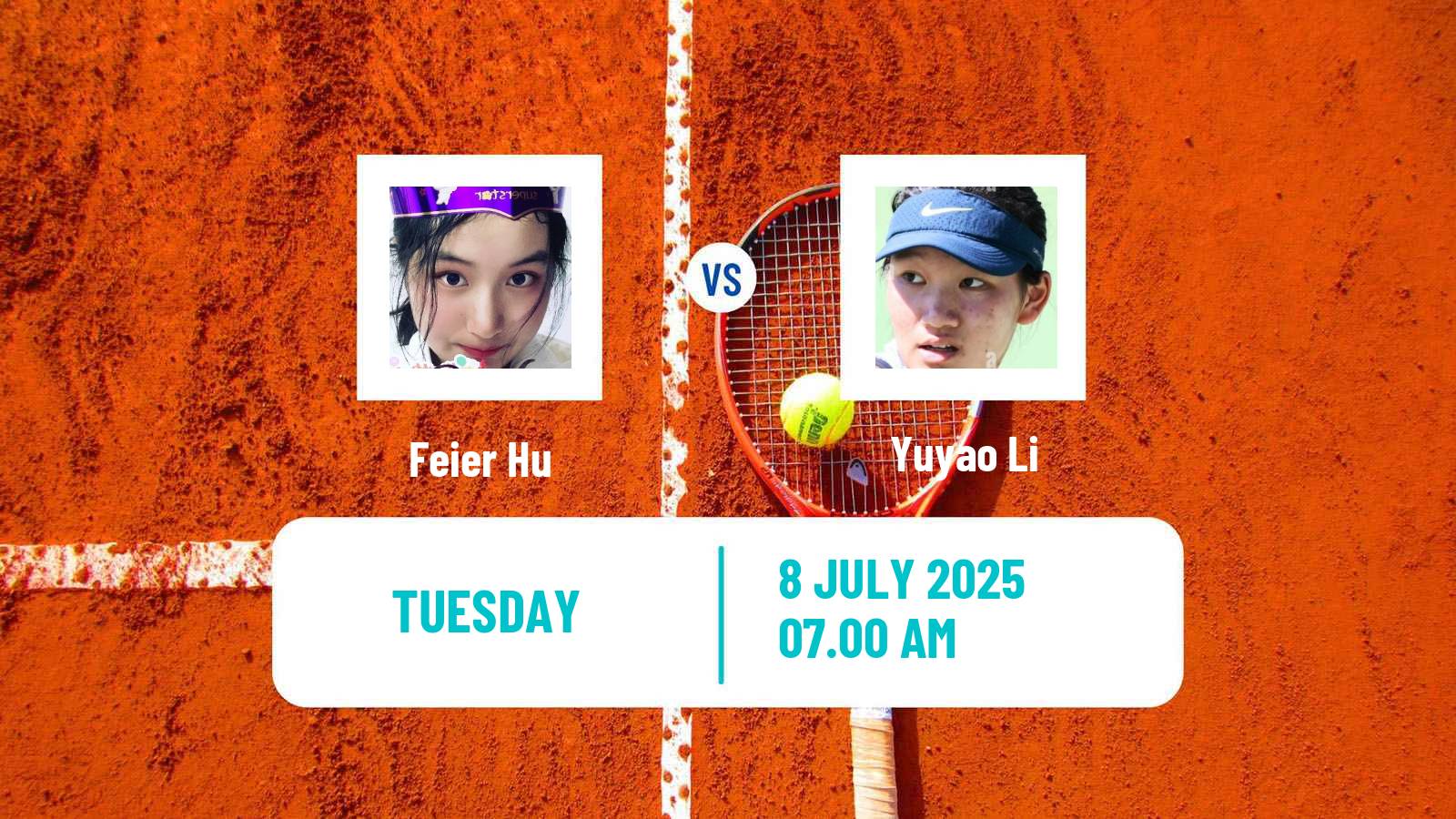 Tennis ITF W15 Maanshan 9 Women Feier Hu - Yuyao Li