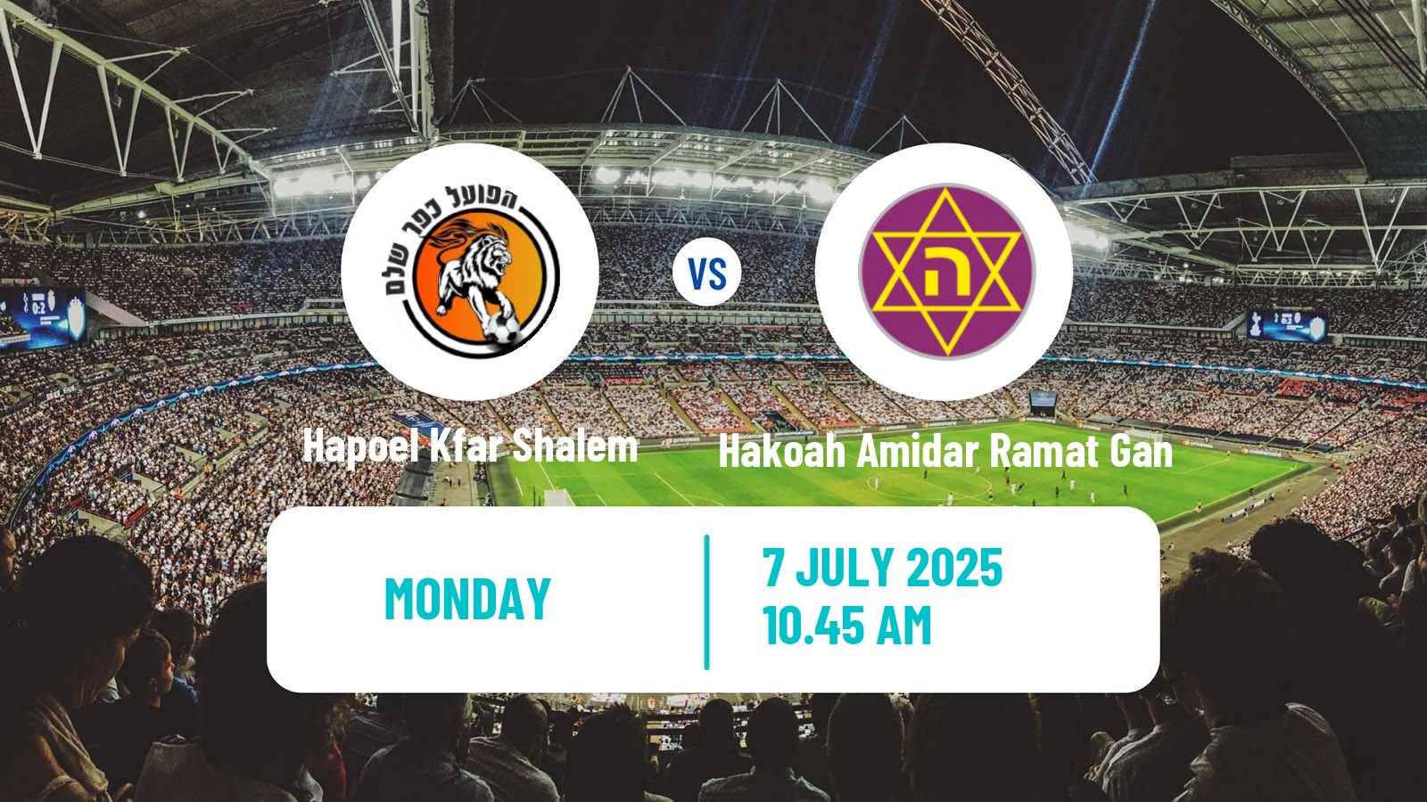 Soccer Club Friendly Hapoel Kfar Shalem - Hakoah Amidar Ramat Gan