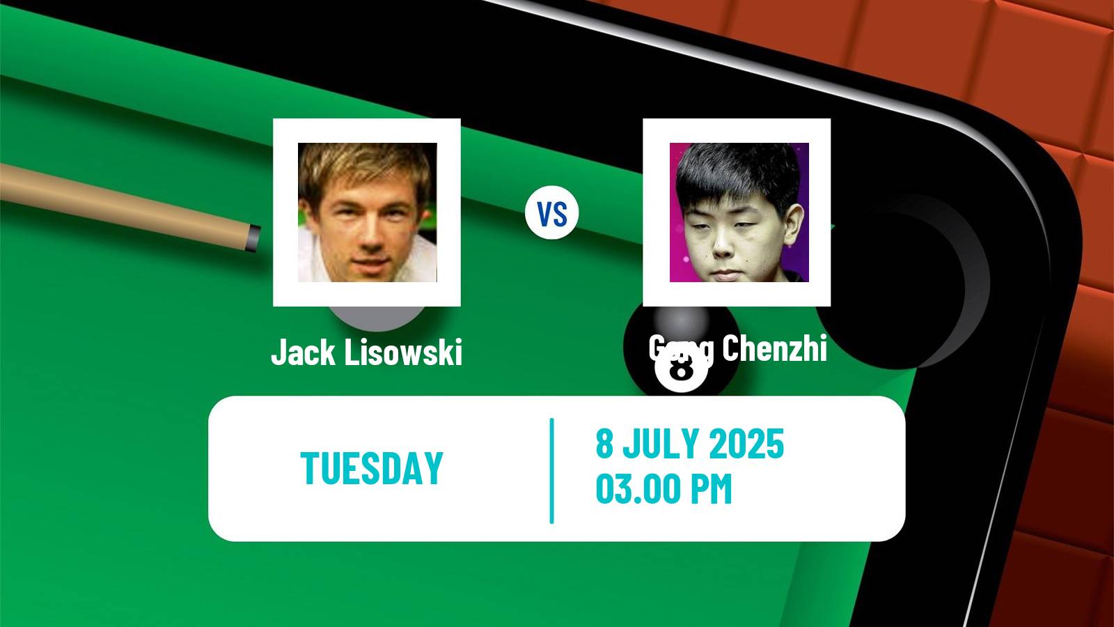 Snooker Championship League Jack Lisowski - Gong Chenzhi