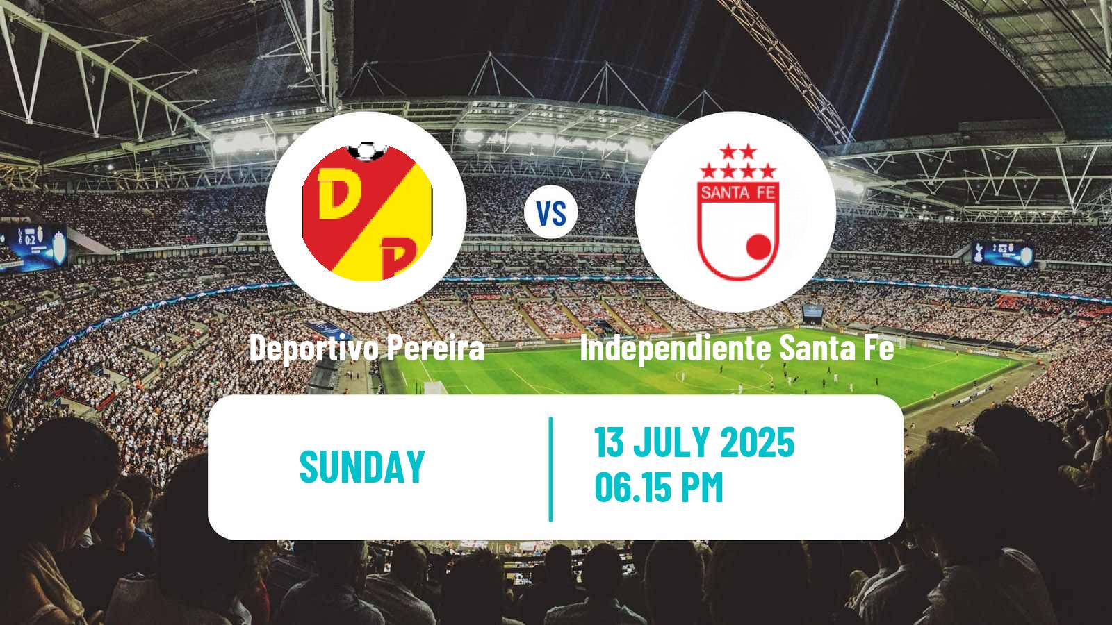 Soccer Colombian Primera A Deportivo Pereira - Independiente Santa Fe