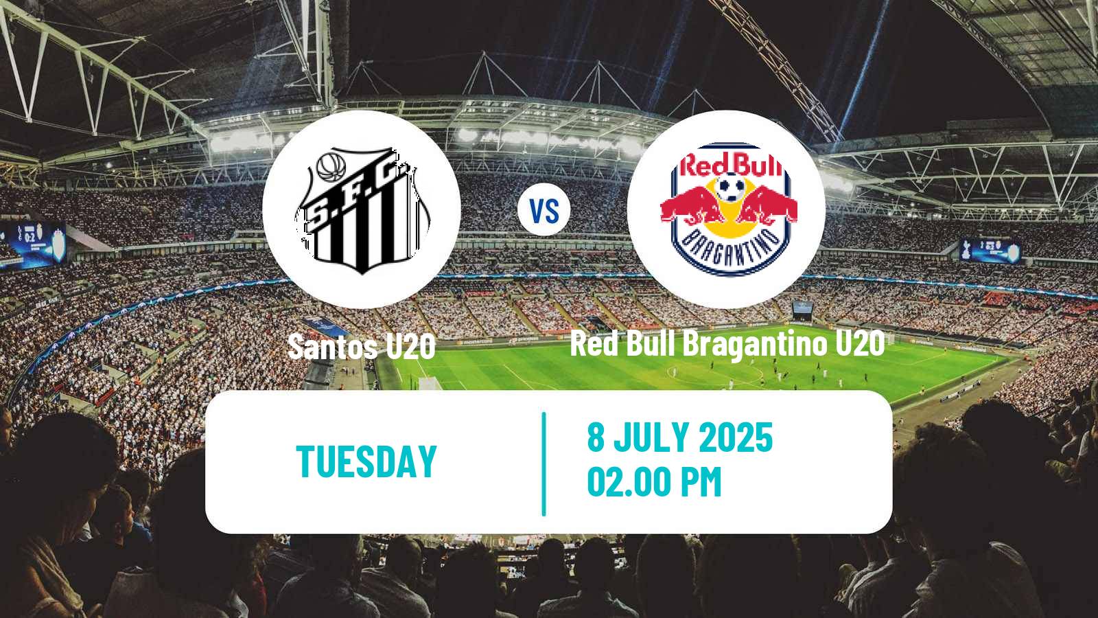 Soccer Brasileiro U20 Santos U20 - Red Bull Bragantino U20