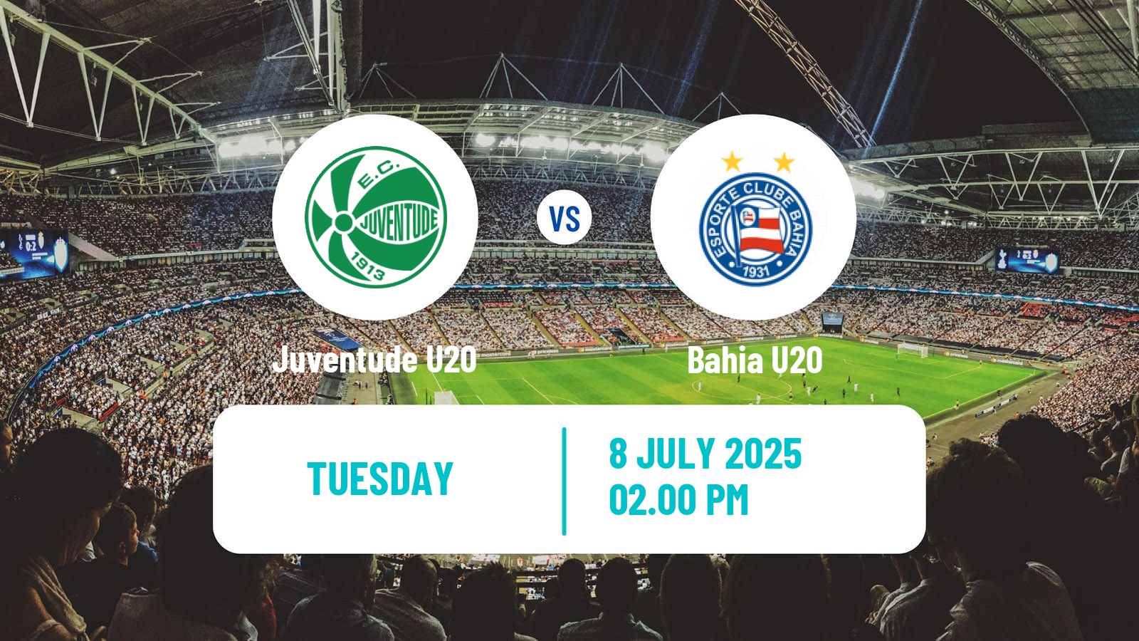 Soccer Brasileiro U20 Juventude U20 - Bahia U20
