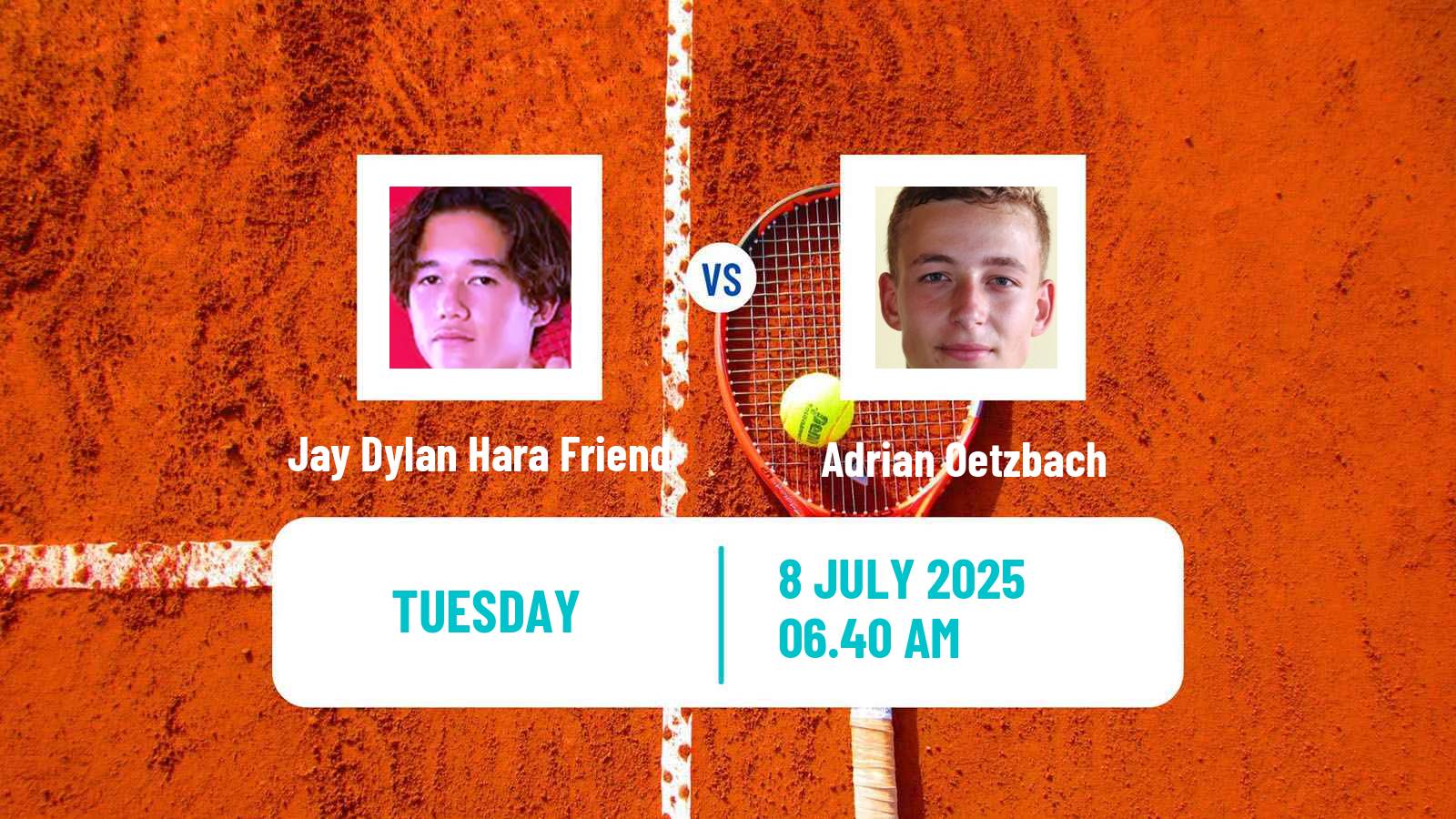 Tennis ITF M25 The Hague Men Jay Dylan Hara Friend - Adrian Oetzbach