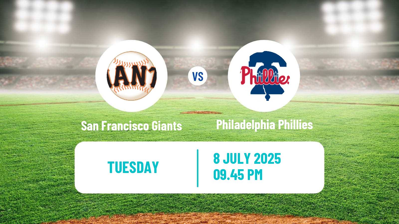 Baseball MLB San Francisco Giants - Philadelphia Phillies