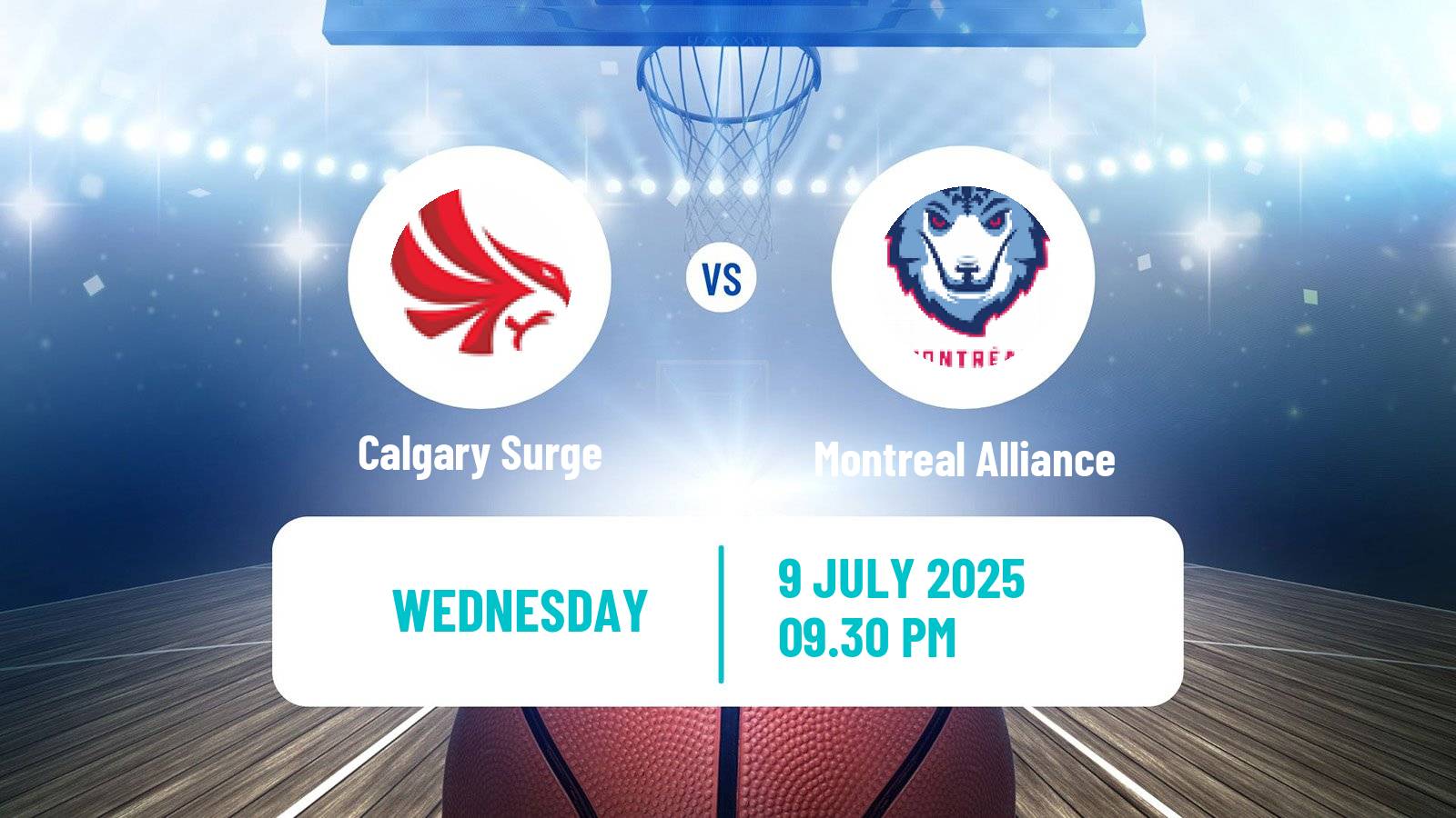 Basketball Canadian CEBL Calgary Surge - Montreal Alliance