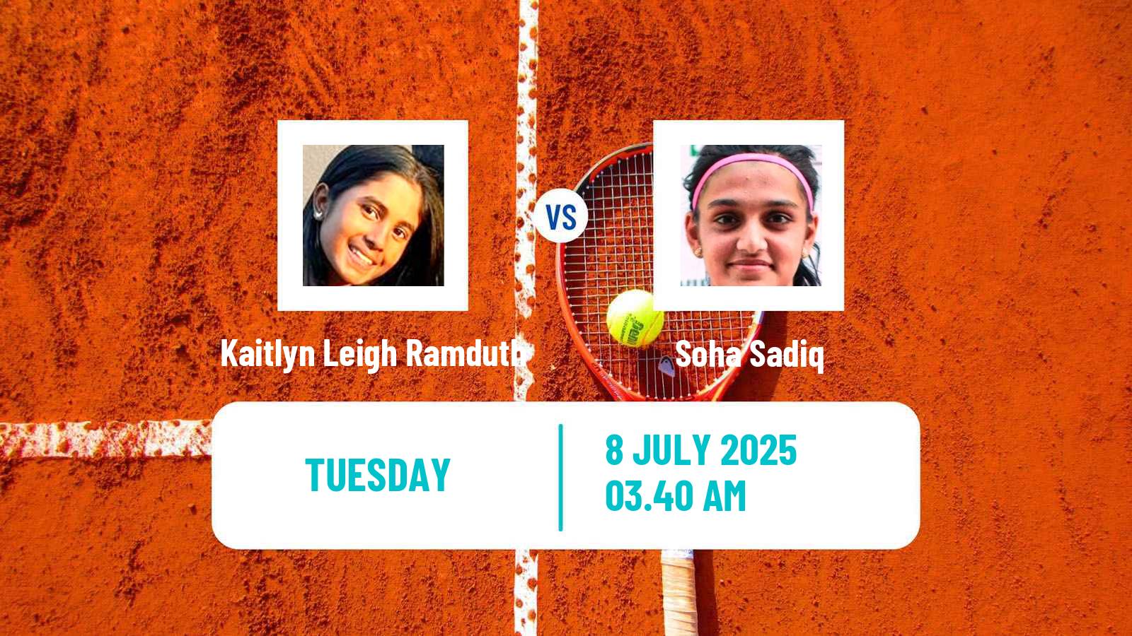 Tennis ITF W35 Hillcrest Women Kaitlyn Leigh Ramduth - Soha Sadiq