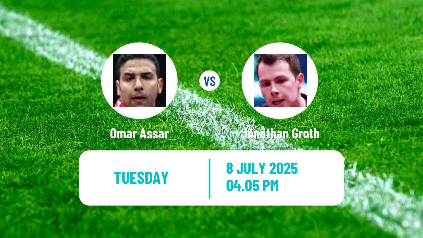 Table tennis United States Smash Men Omar Assar - Jonathan Groth