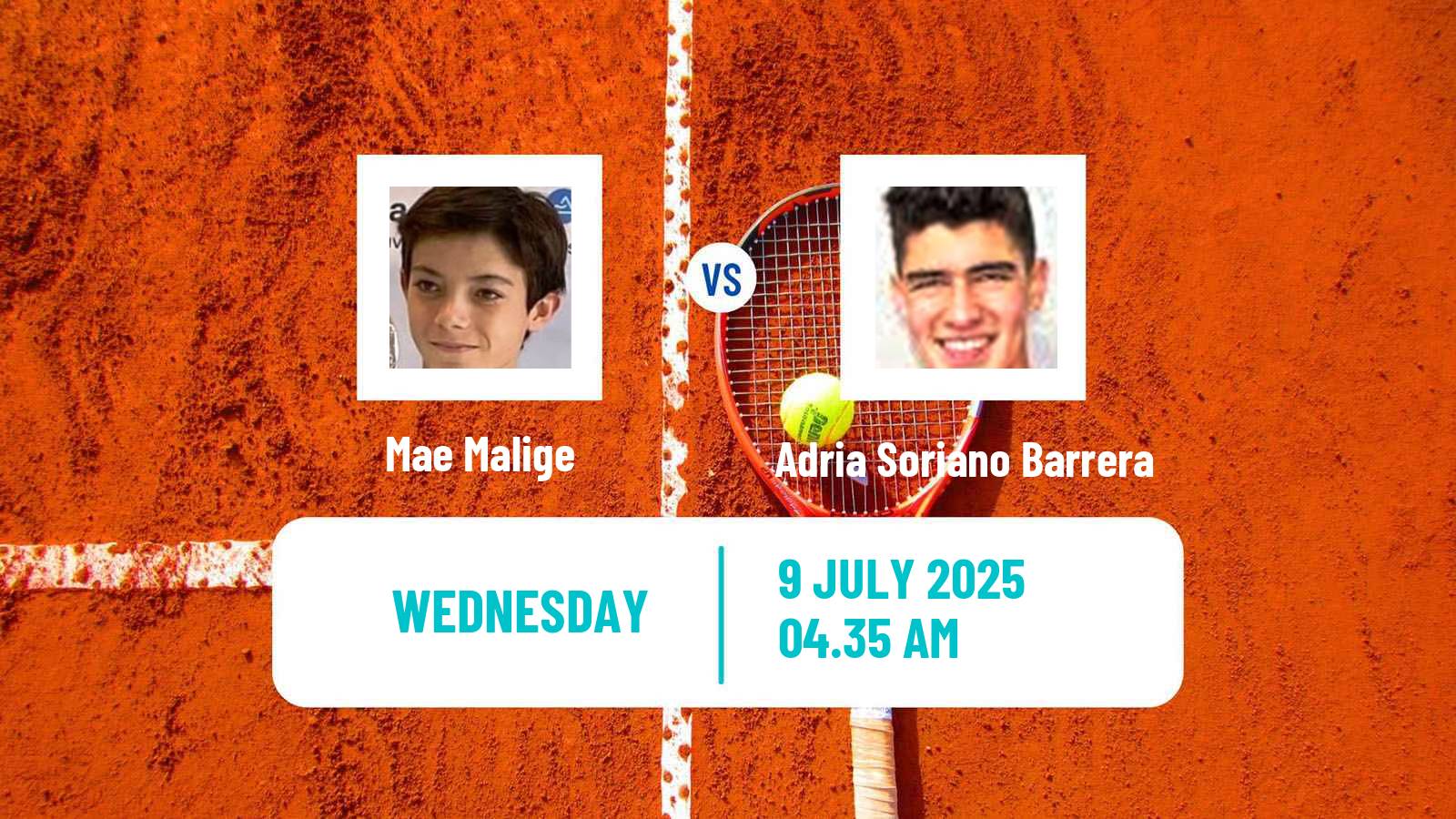 Tennis ITF M25 Roda De Bara Men Mae Malige - Adria Soriano Barrera