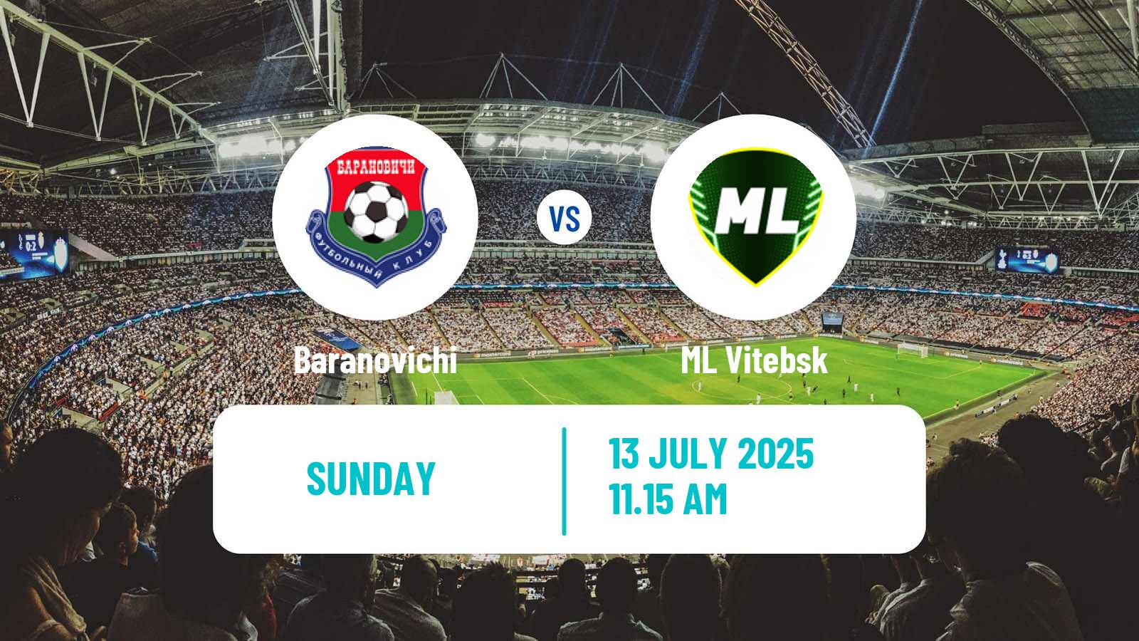 Soccer Belarusian Cup Baranovichi - ML Vitebsk