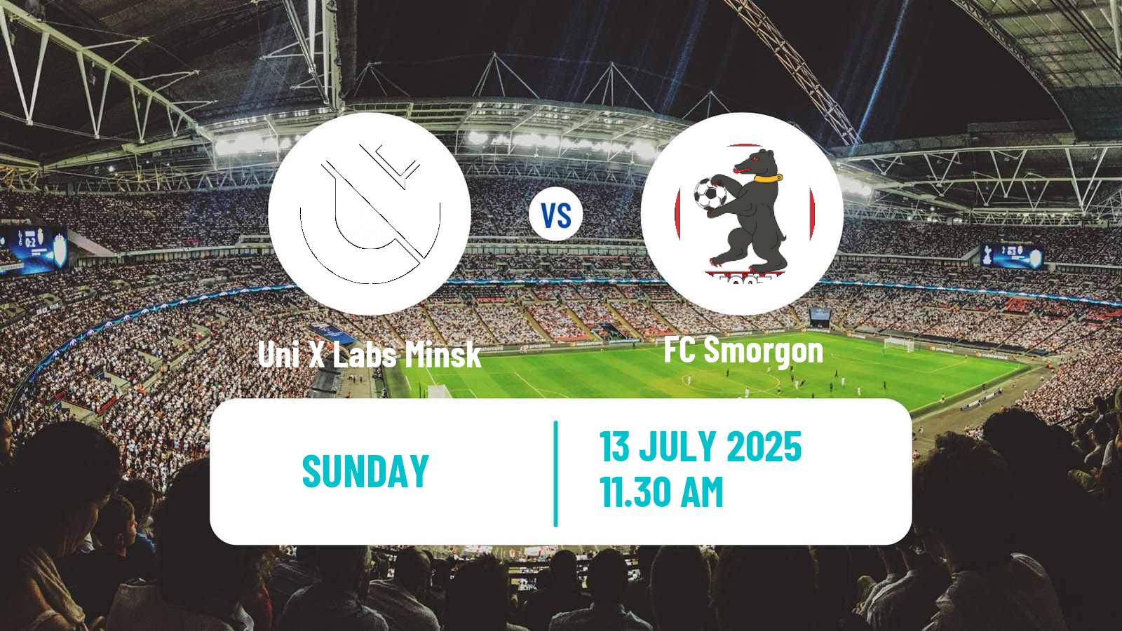 Soccer Belarusian Cup Uni X Labs Minsk - Smorgon