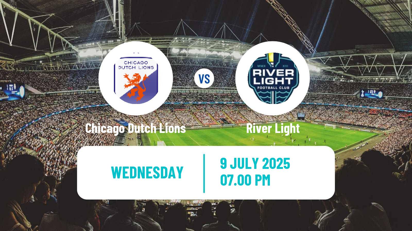 Soccer USL League Two Chicago Dutch Lions - River Light