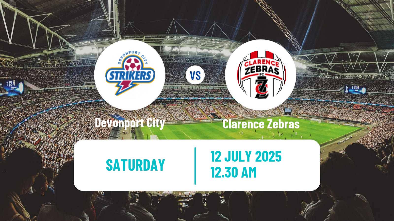 Soccer Australian NPL Tasmania Devonport City - Clarence Zebras