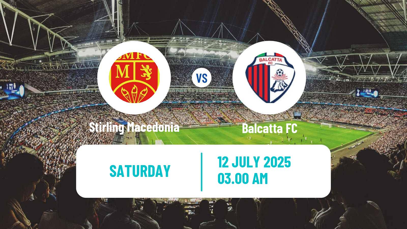 Soccer Australian NPL Western Australia Stirling Macedonia - Balcatta