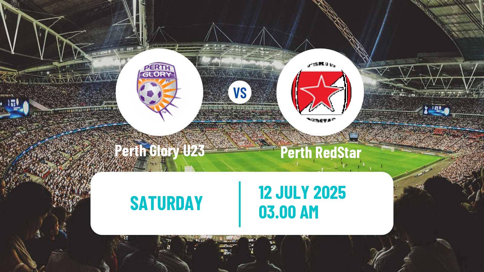 Soccer Australian NPL Western Australia Perth Glory U23 - Perth RedStar