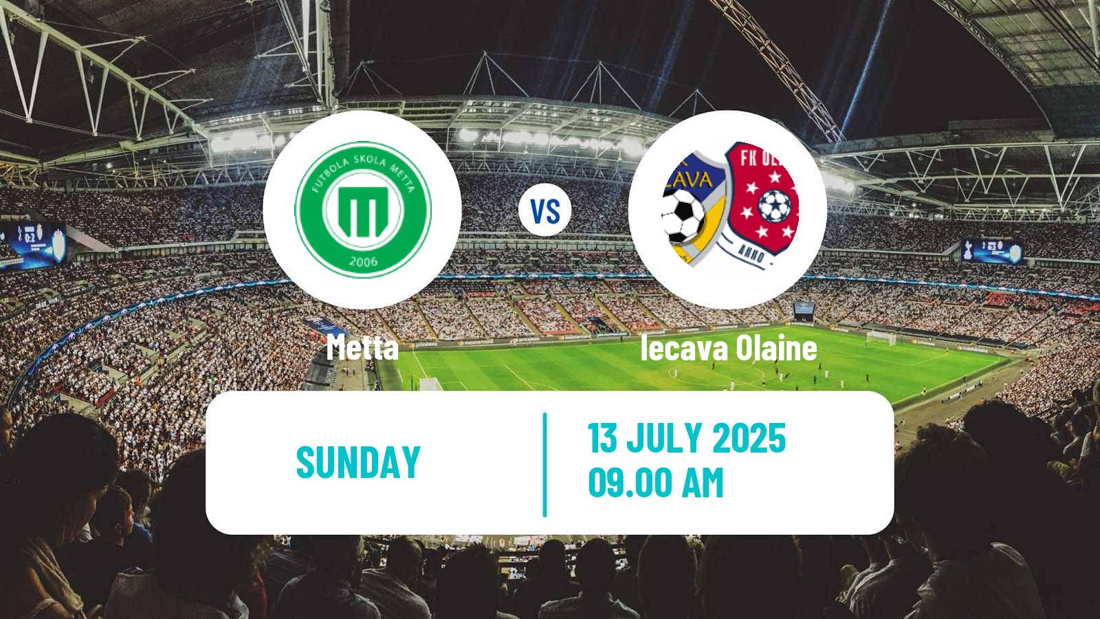 Soccer Latvian 1 Liga Women Metta - Iecava Olaine